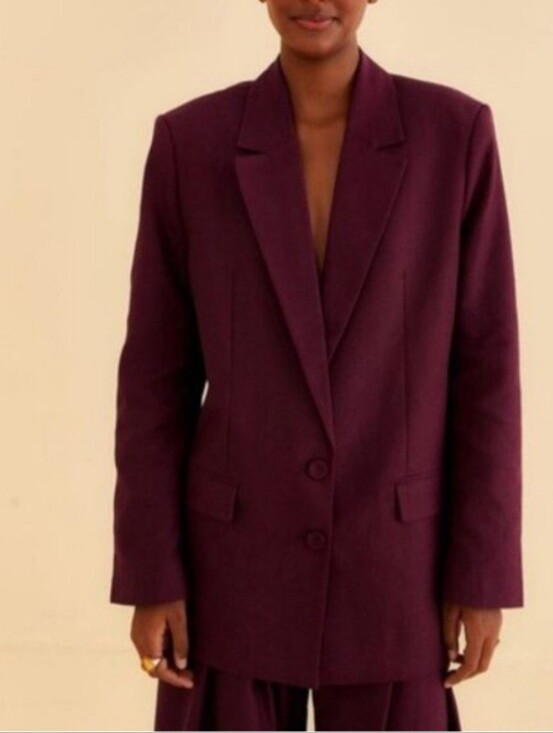 FARM Rio Jackets & Blazers - Farm Rio Plum Blazer Size L